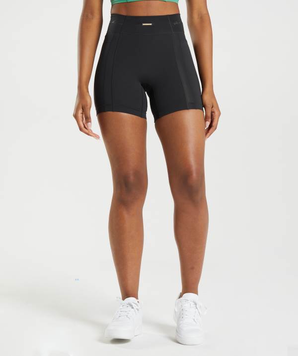 Damske Šortky Gymshark Whitney Mesh Čierne | GB4025371